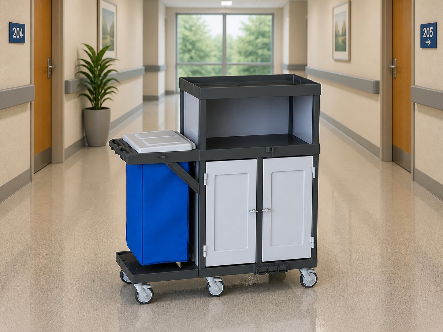 STAFF housekeeping trolley